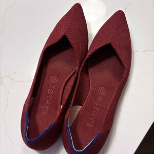 SIZE 10.5 Rothy's The Point in beautiful burgundy